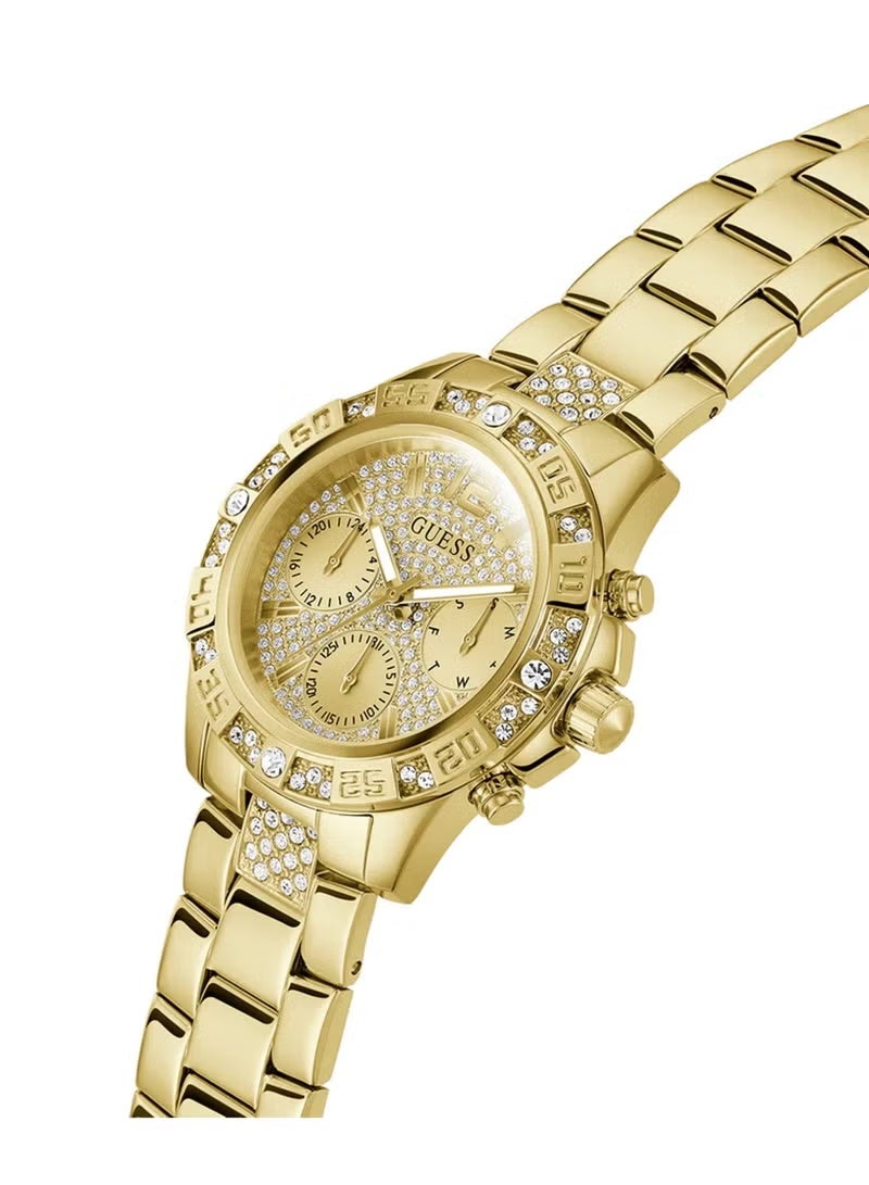 GUESS Majesty Women's Multi-function Gold Stainless Steel Watch GW0771L2 - 40mm - Image 3